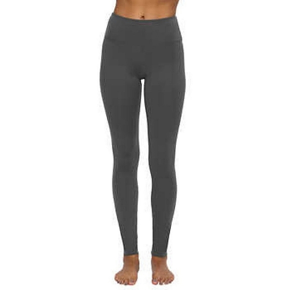 Black Bow Soft Mid Rise Leggings in charcoal - Size M- Smaller fit - Picture 3 of 16